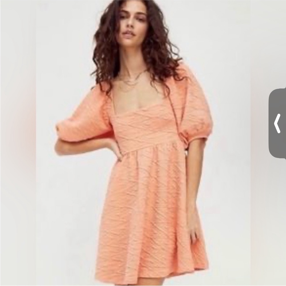 Free People Peach Mini Dress